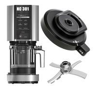 NC301 Creami Lid Replacement Parts,Outer Bowl Lid Compatible with Ninja Ice Cream Maker,Reusable Creami Accessories Compatible with NC299AMZ/NC301/NC300 Series,For Ninja Blender Lid(With Paddle)