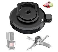 NC301 Outer Bowl Lid with Paddle for Ninja Ice Cream Maker,Reusable Creami Lid Replacement with Blade, Creami Replacement Parts Compatible with NC299AMZ/NC300/NC301 Series, Dishwasher Safe