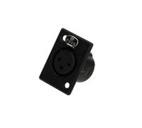 NC3FP-B-1 Female XLR Female PIN: 3 Solder Black 16A NEUTRIK