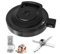 NC500 Outer Bowl Lid with Paddle for Ninja Ice Cream Maker, Reusable Creami Lid Replacement with Blade, Creami Replacement Parts Compatible with NC500/NC501 Series, Dishwasher Safe, Perfect Fit