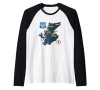 NC500 Road Trip Scotland's Coast Wild Beauty Raglan Baseball Tee