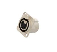 NC5FD-LX Female XLR Female PIN: 5 Solder Silver 7.5A 19x24mm 1mm² NEUTRIK