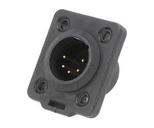 NC5MDX TOP HEAVY DUTY MALE 5 POLE XLR CHASSIS CONNECTOR NEUTRIK