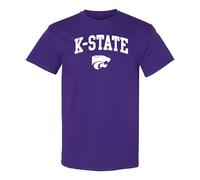 NCAA Arch Logo - NCAA Sports Team Color T Shirt, Kansas State Wildcats Purple, XL