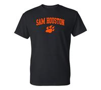 NCAA Arch Logo - NCAA Sports Team Color T Shirt, Sam Houston Black, L