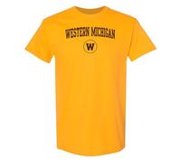 NCAA Arch Logo - NCAA Sports Team Color T Shirt, Western Michigan Gold, XL