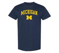 NCAA Arch Logo, Team Color T Shirt, College, University - Blue - Medium