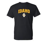 NCAA Arch Logo, Team Color T Shirt, College, University, Idaho Vandals Black, XXL