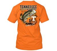 NCAA - Bass Fishing T Shirt - Multiple Universities Available - up to 2X and 3X - Officially Licensed Apparel (Tennessee Volunteers, Medium)