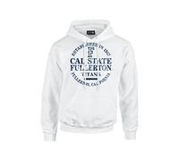 NCAA Cal State Fullerton Titans 50/50 Blended 8 oz. Hooded Sweatshirt, White, MD