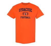 NCAA Classic Football Arch, Team Color T Shirt, College, University, Syracuse Orange Orange, S