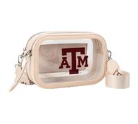 NCAA Clear Bag for Stadium Events - Stadium Approved Crossbody Bag, Clear Stadium Bag for Concerts & Sports Events, Texas A&m Aggies, 9"H x 6"L x 2.8"W, Sports Fan Handbags