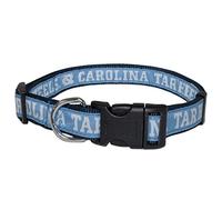 NCAA Dog Collar. North Carolina Tar Heels Strong & Adjustable Pet Collar, Large