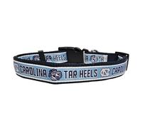 NCAA Dog Collar. North Carolina Tar Heels Strong & Adjustable Pet Collar, Medium