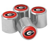 NCAA Georgia Bulldogs Metal Tire Valve Stem Caps, 4-Pack