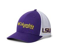 NCAA LSU Tigers Men's Collegiate PFG Mesh Ball Cap, Small/Medium, LSU - Vivid Purple