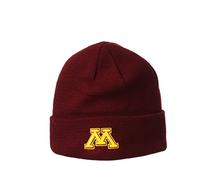 NCAA Minnesota Golden Gophers Mens Cuff Beanie Team Color, Minnesota Golden Gophers Maroon, One Size