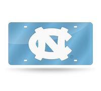 NCAA North Carolina Tar Heels Laser Inlaid Metal License Plate Tag