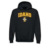 NCAA Officially Licensed College - University Team Color Arch Logo Hoodie, Idaho Vandals Black, XXL