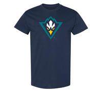 NCAA Officially Licensed College - University Team Mascot/Logo Basic T Shirt, Unc Wilmington Seahawks Navy, XL
