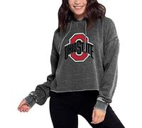 NCAA Ohio State Buckeyes Womens Campus Hoodie, Charcoal, Medium