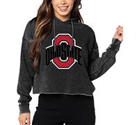 NCAA Ohio State Buckeyes Womens Campus Hoodie, Charcoal, Medium