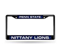 NCAA Rico Industries Laser Cut Inlaid Standard Chrome License Plate Frame, Penn State Nittany Lions