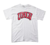 NCAA UNLV Rebels 100-Percent Pre-Shrunk Vintage Arch Short Sleeve Tee, Large, White