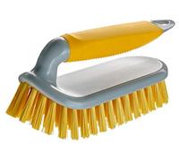 NCaan Deluxe Hand Scrubbing Brush Heavy Duty with Stiff Bristles & Non-Slip Soft Grip Handle-Household Cleaning Brush for Indoor & Outdoor, Bathroom, Kitchen, Carpet, Floor, Bath, Car (Assorted, 1)
