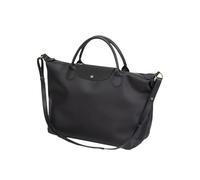 NCEDN Large Tote Bags for Women with Zipper - Lightweight, Waterproof Nylon Tote, Crossbody and Top Handle Bag for Work, Travel, or Everyday Use by Women or Men, Black