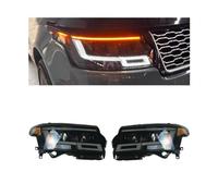 NCGLEQVW Front Head Lamp Compatible For Land Rover Range Vogue 2013-2017 Auto Headlight Assembly Upgrade To 2023 New LHD RHD Car Accessories(1 Pair)