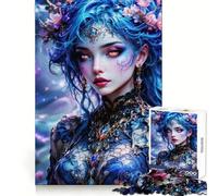 Nchanted Nymph of The Deep Waters Jigsaw Puzzle for Adults 1000 Pieces Intellect Toy Peaceful Fun Precise Cut Santa Wish List (50x75cm)