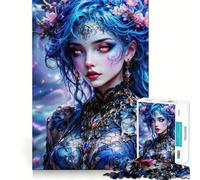 Nchanted Nymph of The Deep Waters Jigsaw Puzzle for Adults 1000 Pieces Intellect Toy Peaceful Fun Precise Cut Santa Wish List (50x75cm)