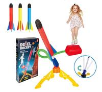 Nchavz Toy Rocket Launcher for Kids, 3 Colorful Foam Launcher, Fun Outdoor Indoor Toy for Boys Girls, Gift Toys for Boys & Girls Age 3+ Years Old