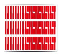 Nchdewui 5 Colours 600 Pcs Cable Labels, Self-Adhesive Cable Labels, Waterproof Wire Cord Label Cable Stickers for Marking & Organizing Cables in Office, Home, School (Red)