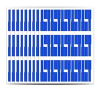 Nchdewui 5 Colours 600 Pcs Cable Labels, Self-Adhesive Cable Labels, Waterproof Wire Cord Label Cable Stickers for Marking & Organizing Cables in Office, Home, School (Blue)