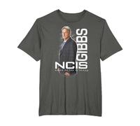 NCIS Gibbs Headshot T-Shirt, Men's Big and Tall, Asphalt Grey, 2X Tall
