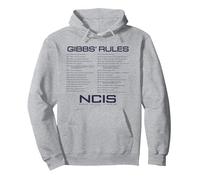 NCIS Gibbs Rules Pullover Hoodie, Adult Unisex, Heather Grey, X-Large