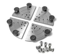 NCK-3.75Z-FJ8 8" Flat Jaws with 8pcs Taper Plug Screws for Woodlathe Chuck Woodturning Tools,Compatible with the Chucks: SuperNOVA2, G3 Nova, Robert Sorby Patriot, Record Power SC3, Record Power SC4.