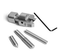 NCK-DC 3pcs set 4 Prong Drive Centre with Interchangable Centre Points for CK & NCK chuck series, Compatible with chucks Super NOVA2, G3 Nova, Robert Sorby Patriot, Record Power SC3, Record Power SC4.