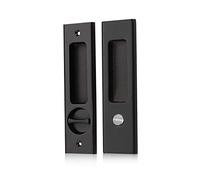 NCL Hardware Sliding Door Handle for Bath, Barn Door Flush Handle, Privacy Round Pocket Lock