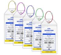NCL Luggage Tag Holders, Clear, Wide-5Pack, PRINCESS