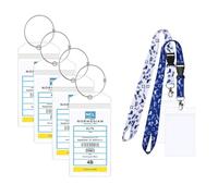 NCL Luggage Tag Holders & Cruise Lanyard Fit for Printed (Not Mailed) Norwegian N ruise Ships & Tags Cruise Essentials 2025 & 2026