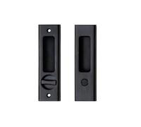 NCL Sliding Door Handle for Bath, Aged Bronze Black Barn Door Flush Handle, Privacy Pocket Door Lock