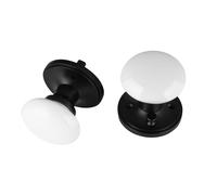 NCL White Door Knobs, Keyless Door Handles, Porcelain Door Levers, Interior Bath Door Knob
