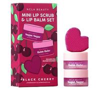 NCLA Black Cherry Lip Set 2 pcs Set - 5ml Mini Lip Scrub + 5ml Lip Balm Set