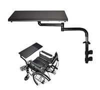 NCLCPVO Wheelchair Tray Ergonomic Wheelchair Computer Desk, Adjustable Distance and Height, Universal Trays Removable Wheelchair Lap Tray Table for Eating Reading & Resting