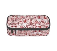 NCLSJFOV Animal Wilderness Bear Deer Large Pencil Case for Girls and Boys, Aesthetic Pencil Bag with Multi Compartments for Adults, Office Stationary Organizer Practical for Kids Teenage Women Men