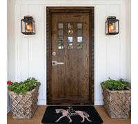 NCLSJFOV Door Mat Outdoor Indoor Welcome Mats Non Slip Floor Mat Dressage Dressage Rider Horse Front Doormat for Entryway Rug Front Porch Laundry Bathroom Bedroom Rug Carpet 24" x 16" Entryway Mat