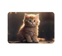 NCLSJFOV Doormat Cute Small cat Pattern 16x24in Anti-Slip and Easy to Clean Suitable for Front Door, Bedroom, Living Room, Office â€‹